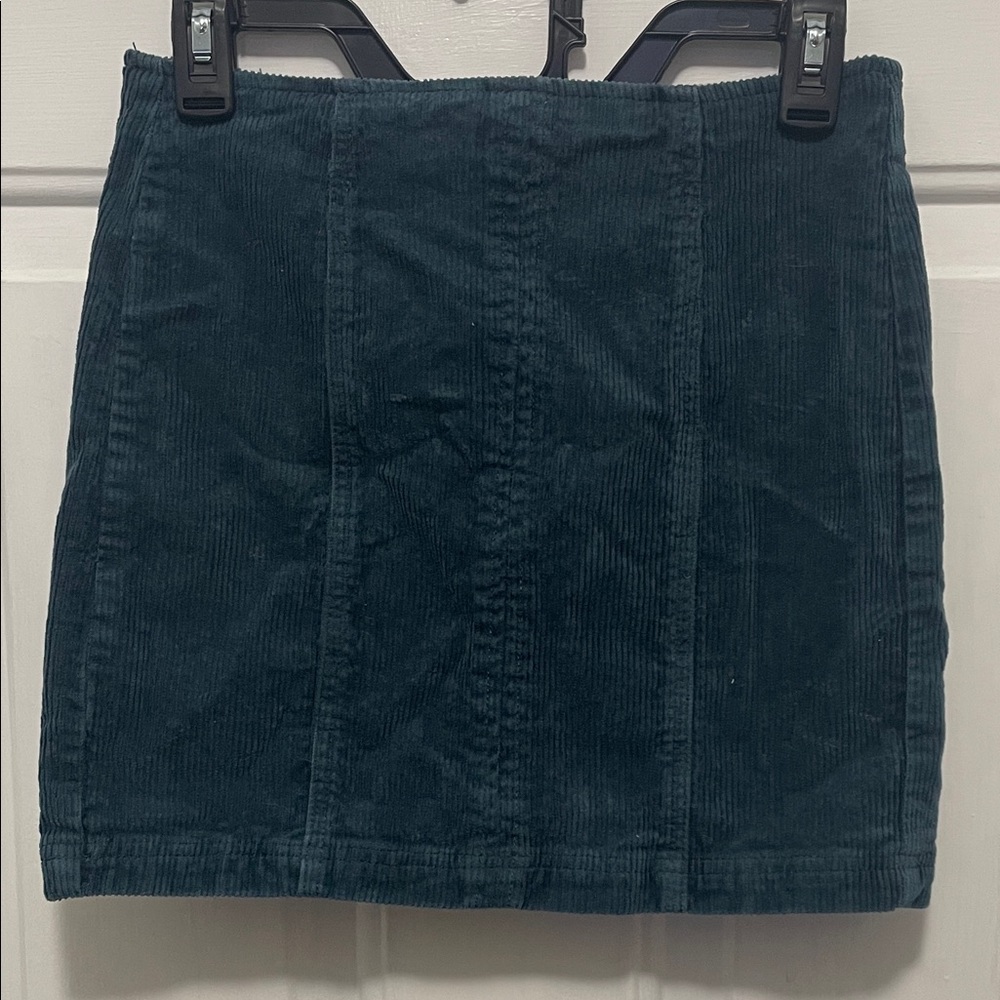 PacSun Deep Teal Corduroy Mini Skirt